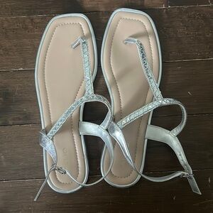 Perfect Condition Silver Sparkle Sandal